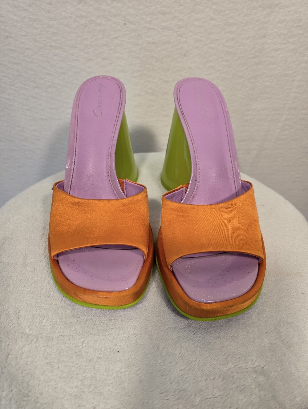 Circus By SAM EDLEMAN Barbiecore 4.5 Inch Cone Heel Retro Slide Cosplay Shoes7.5 - Picture 3 of 16